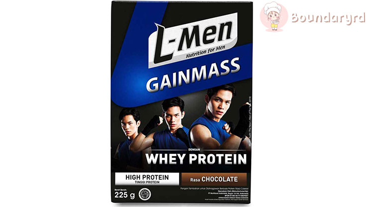L Men Gain Mass Whey Protein 225g Chocolate